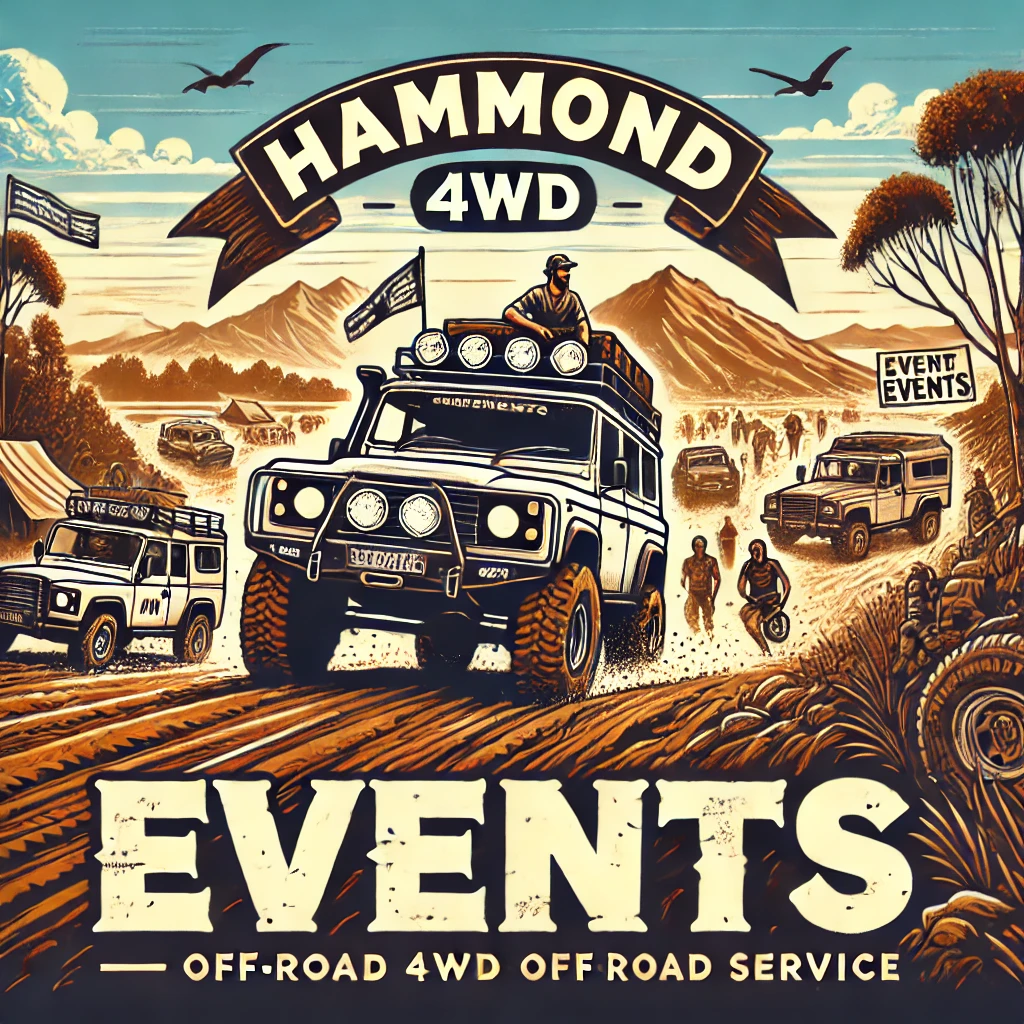 DALL·E 2024-09-18 15.10.29 - Create a promotional image for Hammond 4WD's 'Events' service. The image should feature a rugged 4WD vehicle participating in an off-road event or out